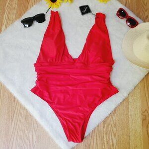 NWT ZAFUL TUMMY CONCEALING PIN UP GIRL SWIMSUIT